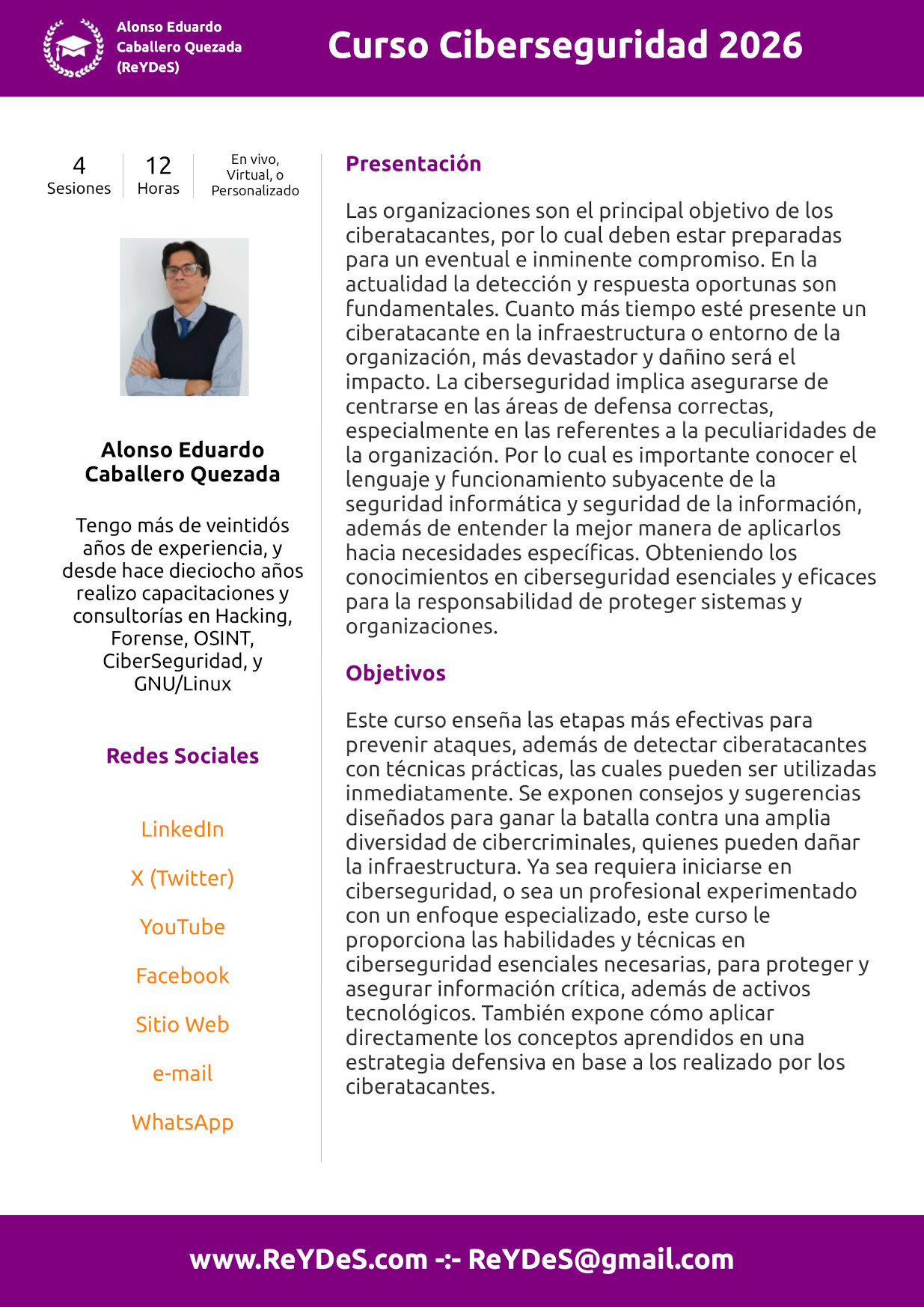 Curso Ciberseguridad 2026