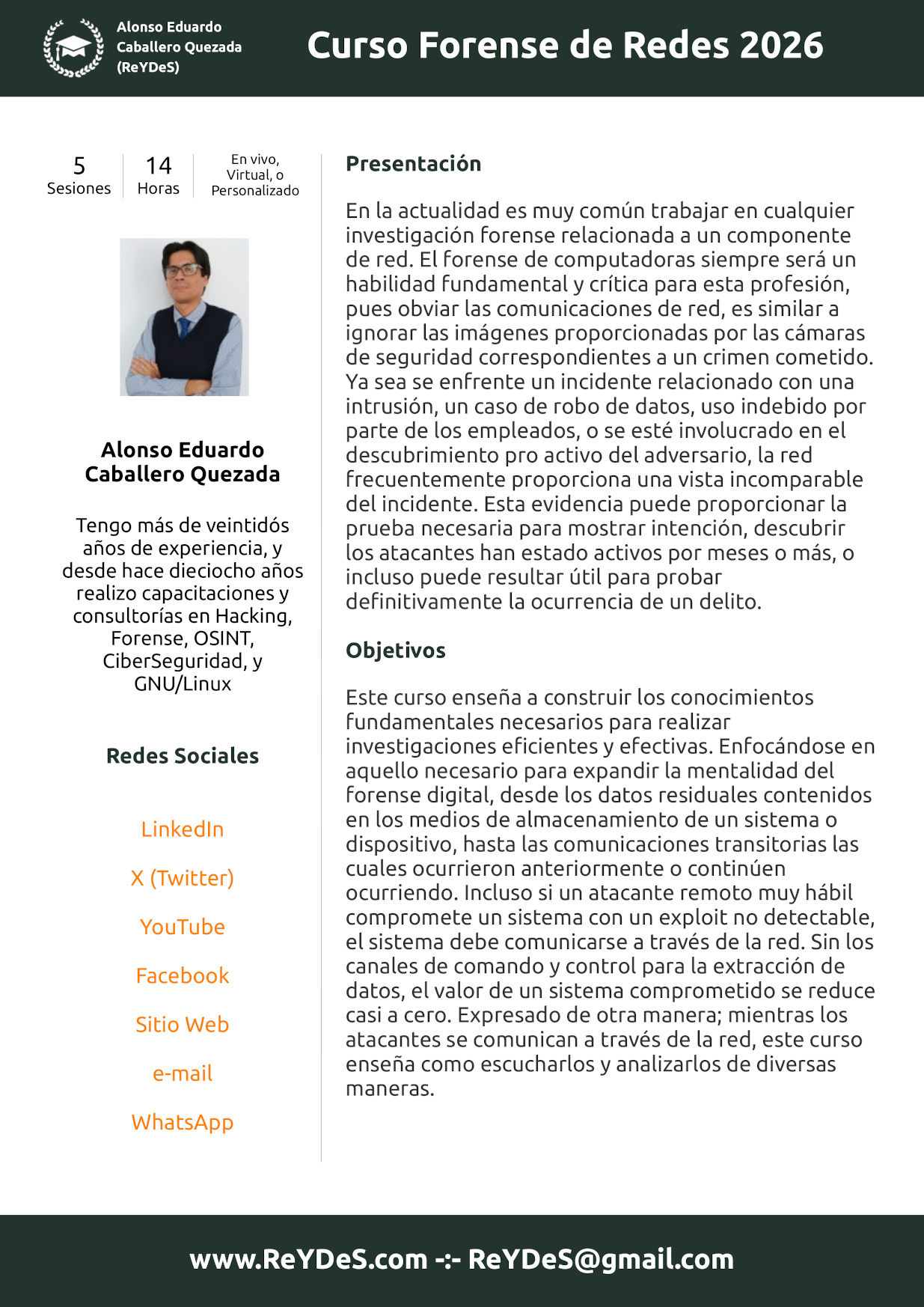Curso Forense Redes 2025 Curso Forense Redes 2025