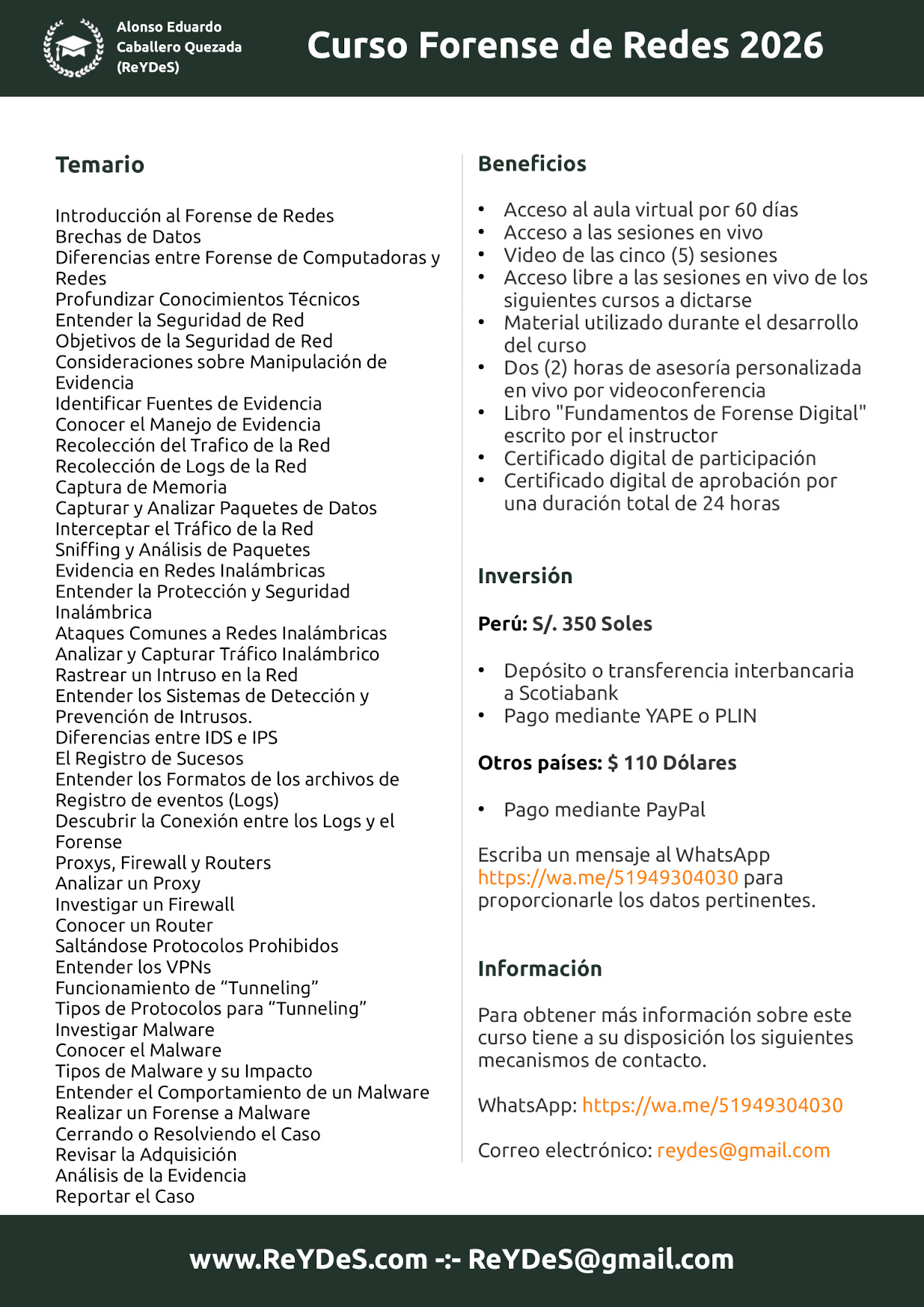 Curso Forense Redes 2026 Curso Forense Redes 2026