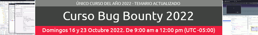 Único Curso Virtual Bug Bounty 2022
